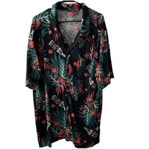 Coca Cola men’s Hawaiian button up shirt